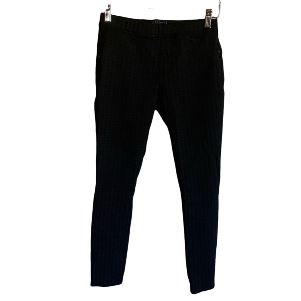 Sanctuary Black & Dark Gray Checkered Stretch Pants. Size XS.